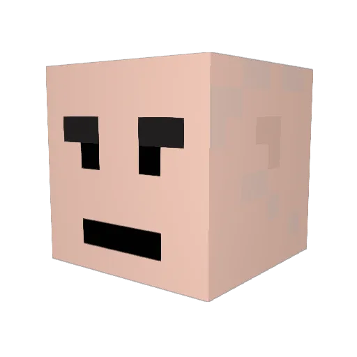 mottini Minecraft avatar head, 3D render