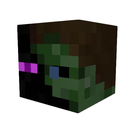 mottteres Minecraft avatar head, 3D render