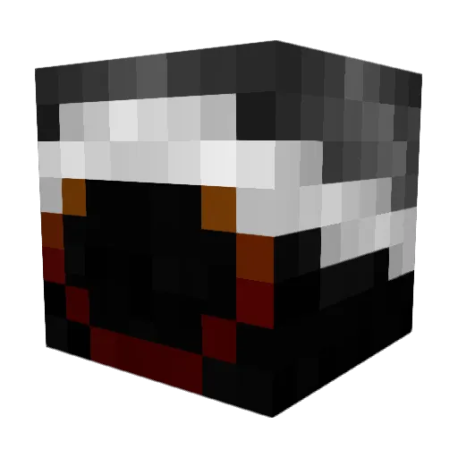motupe Minecraft avatar head, 3D render