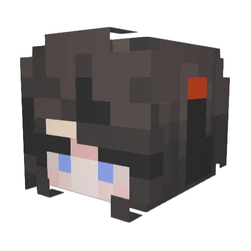 motusan01 Minecraft avatar head, 3D render