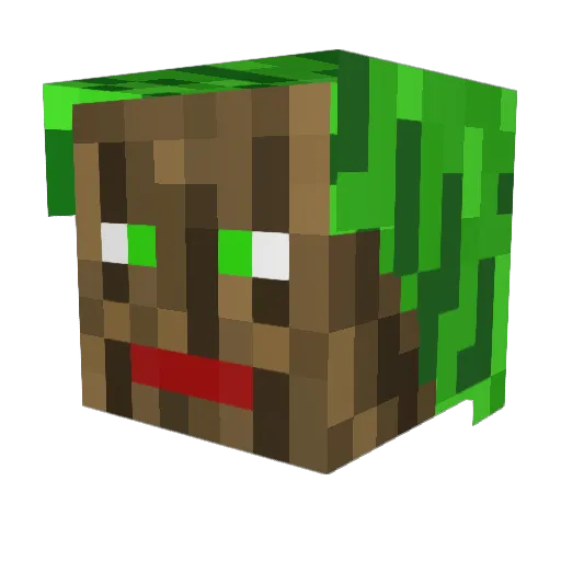 motzmix Minecraft avatar head, 3D render