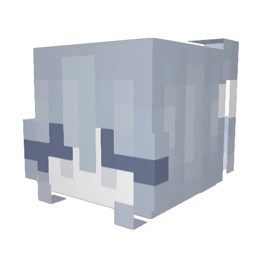 moubuzhimindelur Minecraft avatar head, 3D render
