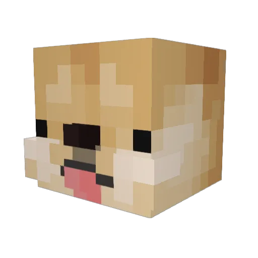 mouldytater Minecraft avatar head, 3D render