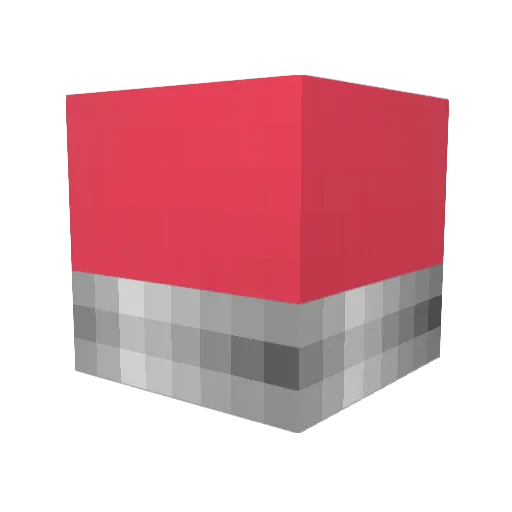 mouled Minecraft avatar head, 3D render