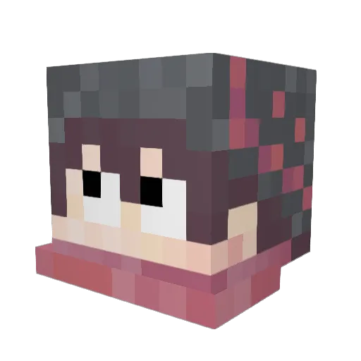 moulle Minecraft avatar head, 3D render