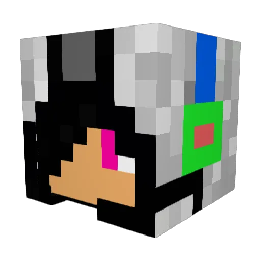 mount0315 Minecraft avatar head, 3D render
