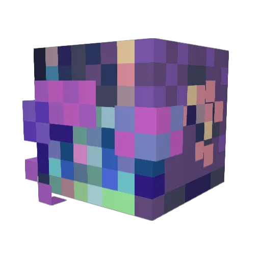 mountaindh Minecraft avatar head, 3D render