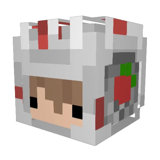 mountainfield Minecraft avatar head, 3D render
