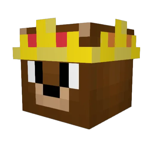 mountainmoss Minecraft avatar head, 3D render