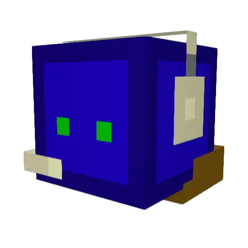 mountp3ach Minecraft avatar head, 3D render