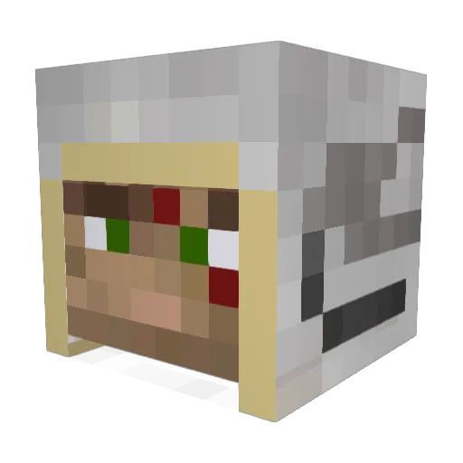 mourncruel Minecraft avatar head, 3D render