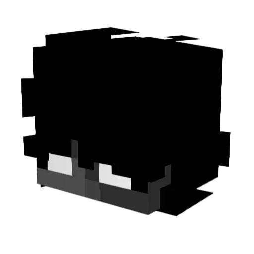 mournmydeath Minecraft avatar head, 3D render