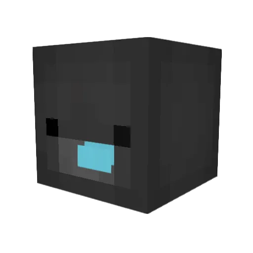 mous33 Minecraft avatar head, 3D render