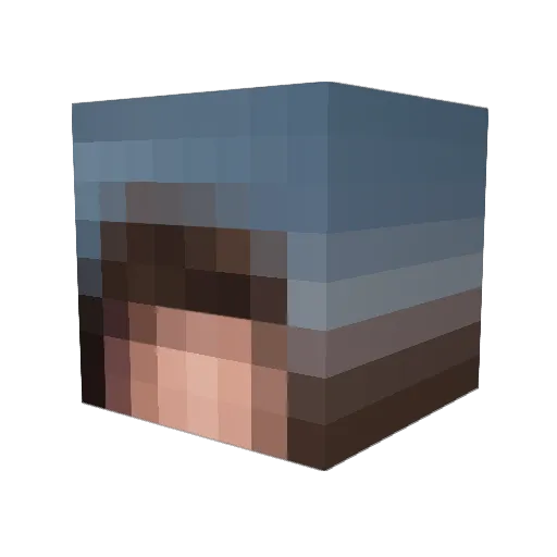 mouse_bites Minecraft avatar head, 3D render