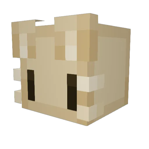 mouseirl Minecraft avatar head, 3D render