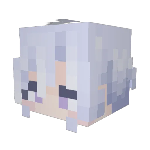 mousied Minecraft avatar head, 3D render