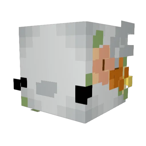 mousousketch Minecraft avatar head, 3D render