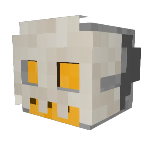 moussenstein Minecraft avatar head, 3D render