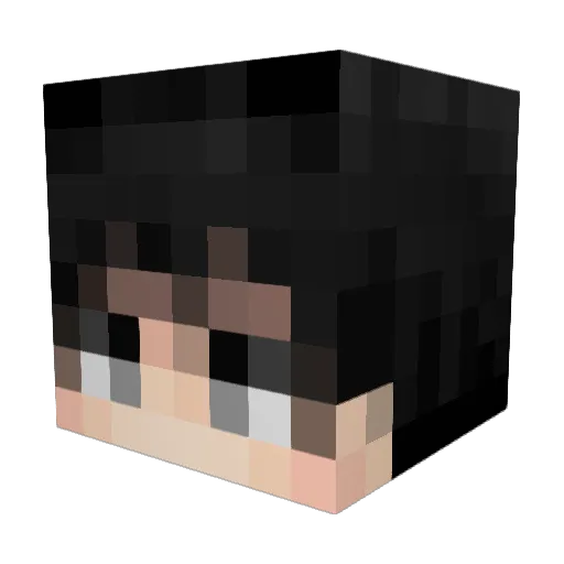 moussimoussi Minecraft avatar head, 3D render