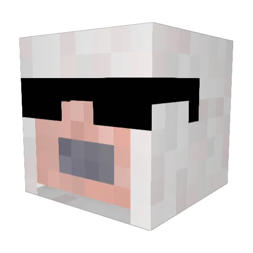 moutmout974 Minecraft avatar head, 3D render