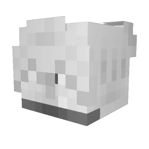 mouton2209 Minecraft avatar head, 3D render