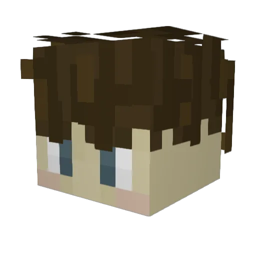 mova19 Minecraft avatar head, 3D render