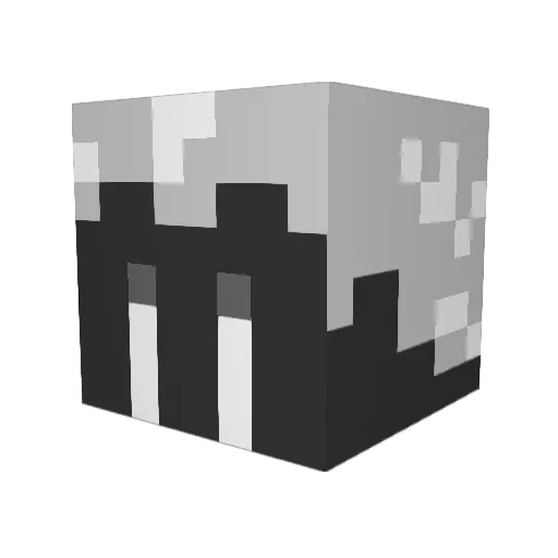 movamasa Minecraft avatar head, 3D render