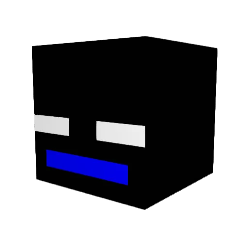 move22 Minecraft avatar head, 3D render