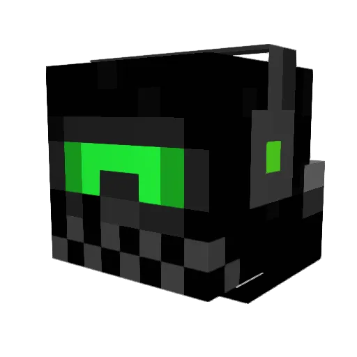 movi_miento Minecraft avatar head, 3D render