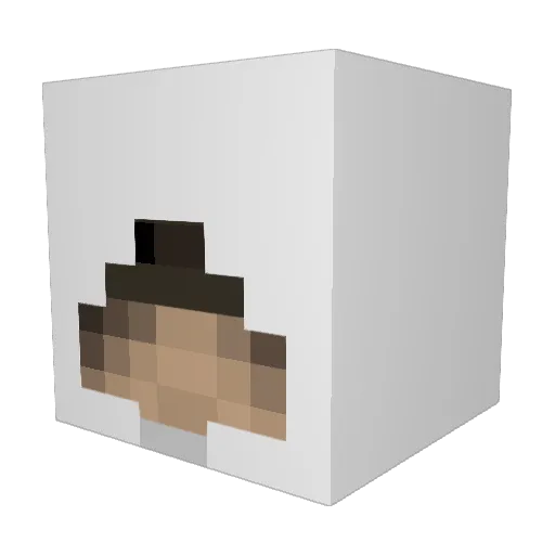 moving_target Minecraft avatar head, 3D render