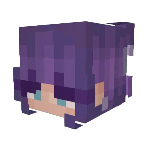 mowiie Minecraft avatar head, 3D render