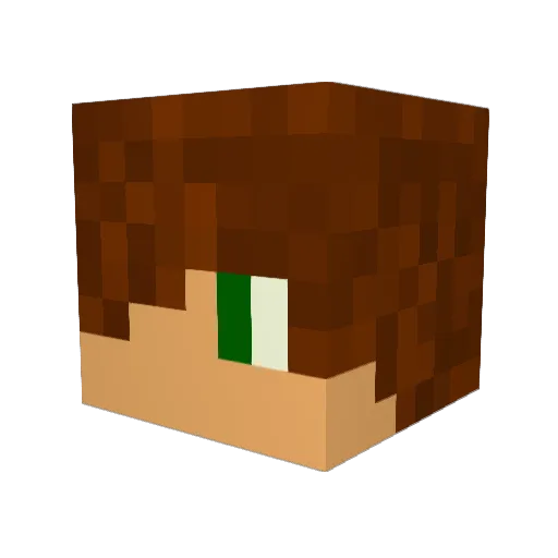mowjob2 Minecraft avatar head, 3D render