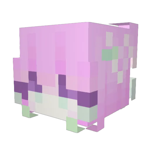 mowushuang1 Minecraft avatar head, 3D render