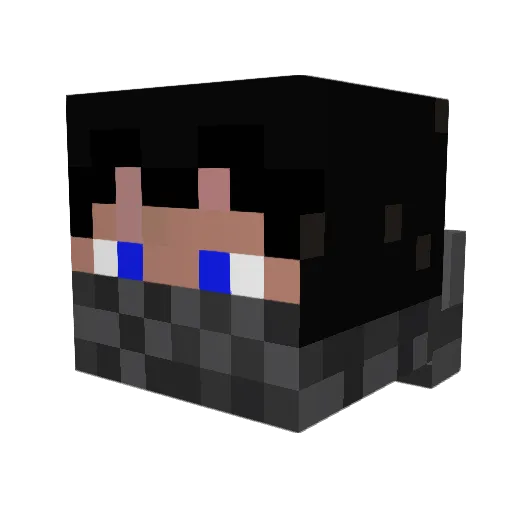 moxaay Minecraft avatar head, 3D render