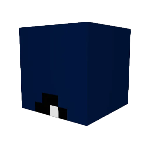 moxbye Minecraft avatar head, 3D render