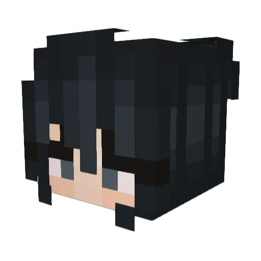 moxxhia_ Minecraft avatar head, 3D render
