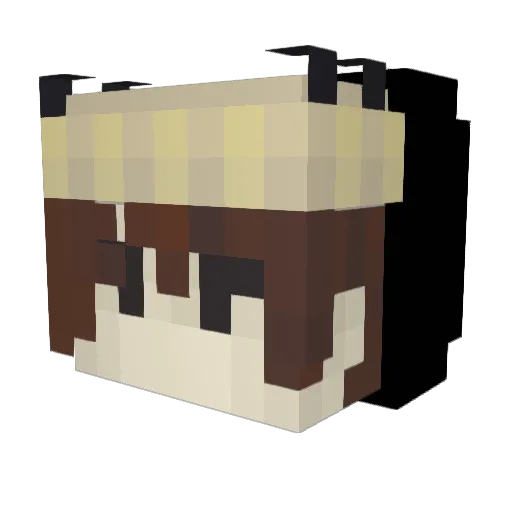 moxxierainz Minecraft avatar head, 3D render