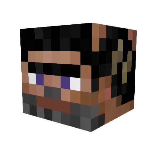 moxxifvx Minecraft avatar head, 3D render