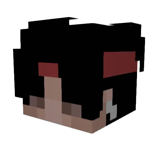 moxyz Minecraft avatar head, 3D render