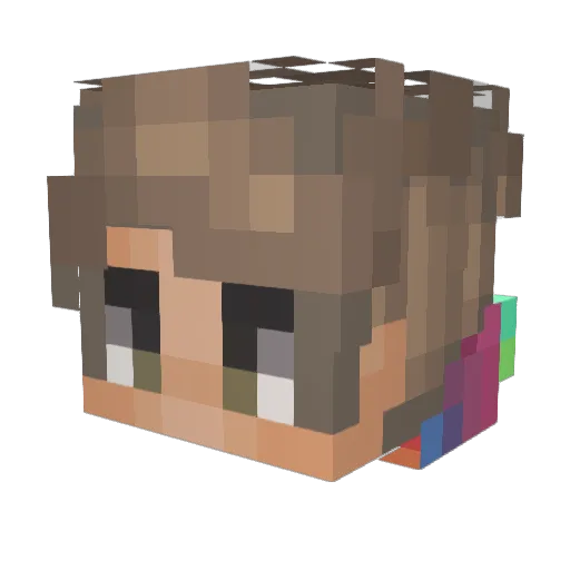 moy25 Minecraft avatar head, 3D render