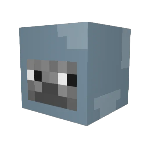 moyaio Minecraft avatar head, 3D render