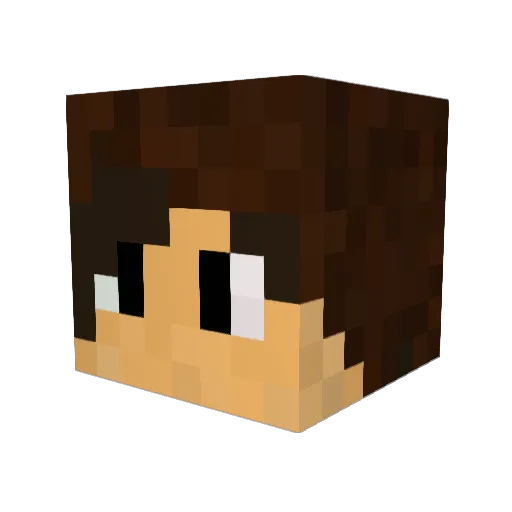 moyakuro Minecraft avatar head, 3D render