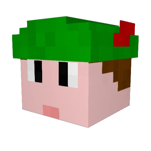 mozap Minecraft avatar head, 3D render