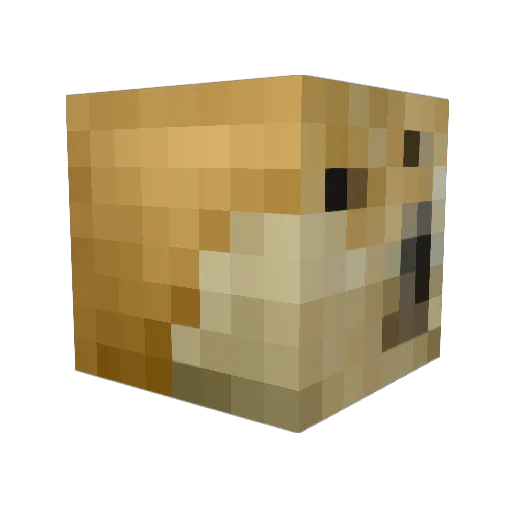 mozi0000 Minecraft avatar head, 3D render