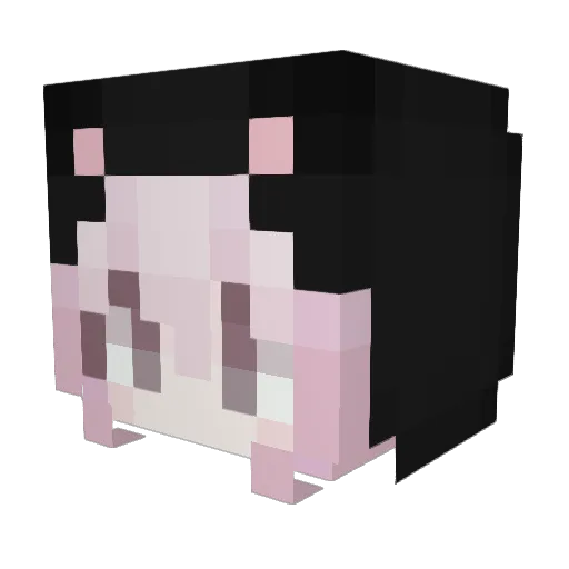 mozuku0655 Minecraft avatar head, 3D render