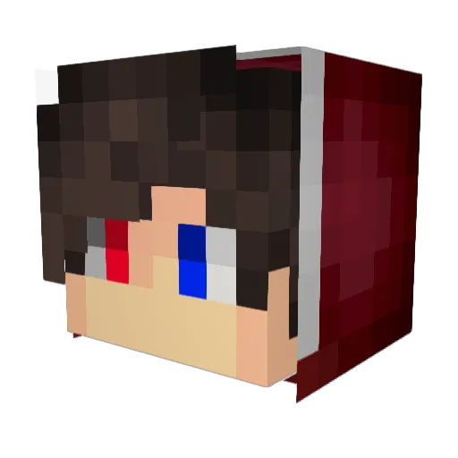 mozzi_100309 Minecraft avatar head, 3D render
