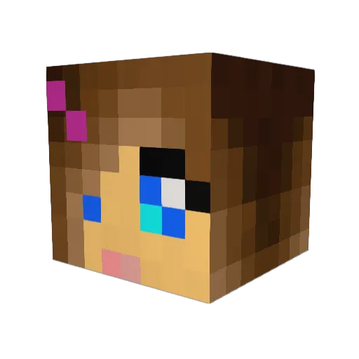 mp2192 Minecraft avatar head, 3D render