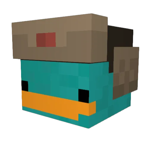 mp4ever Minecraft avatar head, 3D render