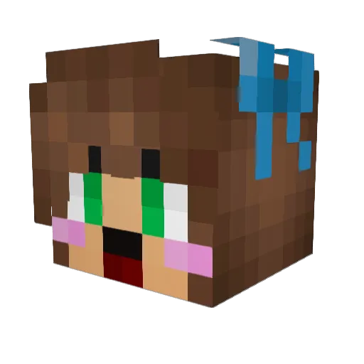 mp4mdr Minecraft avatar head, 3D render