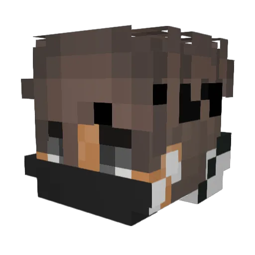 mp5___ Minecraft avatar head, 3D render